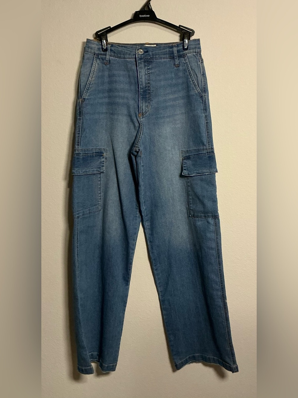 Jessica Simpson Blue Denim Cargo Jeans